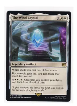 The Wind Crystal R 0043 Regular - Final Fantasy Magic the Gathering MTG Card -NM - Image 1