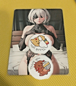 2B NIER AUTOMATA Goddess Waifu Anime Girl custom ACG Holo Card - Image 2