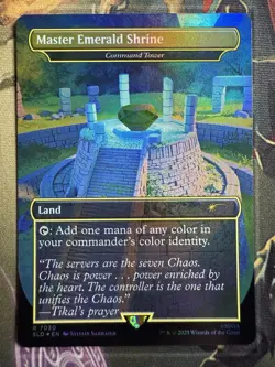 Master Emerald Shrine (Command Tower) FOIL 7030 - MTG Sonic Secret Lair - Image 1