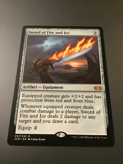 MTG Double Masters #297 Sword of Fire and Ice NM - Image 1