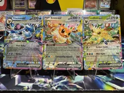 3 Pokemon TCG EX Cards From The Set Prismatic Evolutions NM - Image 1