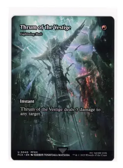 Thrum of the Vestige - Lightning Bolt (Showcase) U 0040 Final Fantasy MTG - NM - Image 1