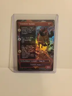 MTG Summon: Kujata (Borderless Foil) Commander: Final Fantasy 199 FFVII FF7 NM - Image 1