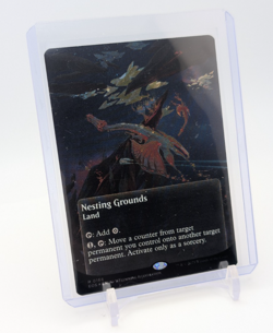 MTG - Nesting Grounds - Borderless Galaxy Foil #166 - EOE Stellar Sights NM - Image 1