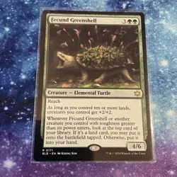 Fecund Greenshell (REGULAR) x1 - MTG Bloomburrow BLB #171 - Image 1