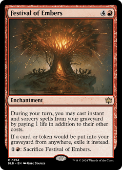 Festival of Embers (REGULAR) x1 - MTG Bloomburrow BLB #134 - Image 1