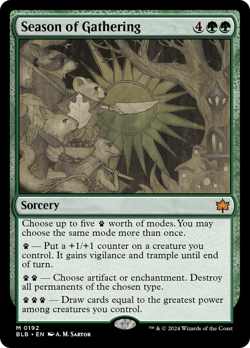 Season of Gathering (REGULAR) x1 - MTG Bloomburrow BLB #192 - Image 1