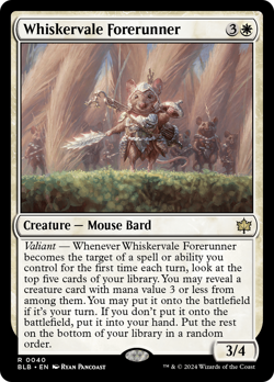 Whiskervale Forerunner (REGULAR) x1 - MTG Bloomburrow BLB #40 - Image 1