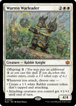 Warren Warleader (REGULAR) x1 - MTG Bloomburrow BLB #38 - Image 1