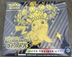 Pokemon TCG Scarlet & Violet Surging Sparks Pokemon Sealed Elite Trainer Box ETB - Image 1