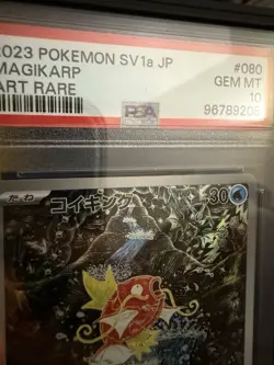 Japanese Pokemon Card Triplet Beat 080/073 Magikarp Full Art Rare PSA 10 AR IR - Image 4