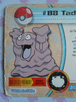 TADMORV #88 - TOPPS TV ANIMATION EDITION 1999 - CARTE POKEMON - BON ETAT - Image 5