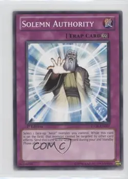 Solemn Authority 1st Ed. YuGiOh Storm of Ragnarok #STOR-EN067 - Image 1