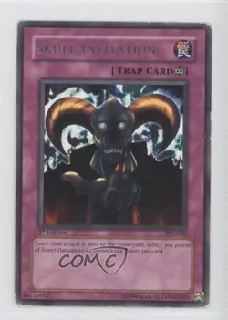 Skull Invitation (R) 1st Ed. YuGiOh Pharaoh's Servant #PSV-056 2002 READ - Image 1