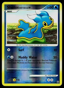 Pokemon Card - Shellos East Sea Majestic Dawn 73/100 Reverse Holo - Image 1