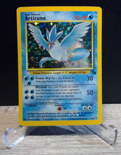 Pokemon TCG Articuno Fossil Holo Card 2/62 Unlimited Holo Rare NM/LP+ - Image 1