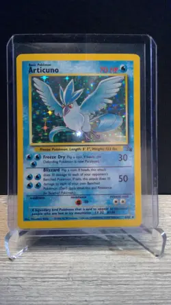Pokemon TCG Articuno Fossil Holo Card 2/62 Unlimited Holo Rare NM/LP+ - Image 3
