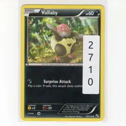 Pokemon TCG Vullaby 72/114 BW Base Set Regular Uncommon Card EN-LP 2011 - Image 3