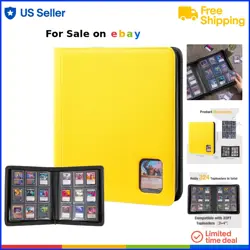Card Binder Holds 324 Toploaders with 9 Pockets Dust Resistant Storage - Image 1