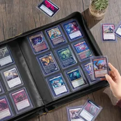 Card Binder Holds 324 Toploaders with 9 Pockets Dust Resistant Storage - Image 4