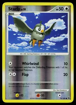 Pokemon Card - Starly Majestic Dawn 75/100 Reverse Holo - Image 1