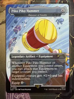 Piko Piko Hammer (Hammer of Nazahn) 2098 MTG Sonic The Hedgehog Secret Lair - Image 1