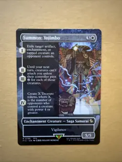 Summon: Yojimbo - Borderless R MTG Commander: Final Fantasy M/NM 0196 FIC FFX - Image 1