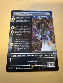 Summon: Yojimbo - Borderless R MTG Commander: Final Fantasy M/NM 0196 FIC FFX - Image 2