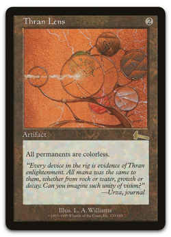 mtg magic lentille thran lens urza's legacy FRENCH vf fr heritage d'urza - Image 1