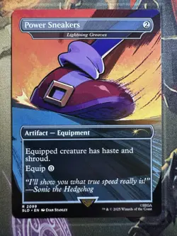 Power Sneakers (Lightning Greaves) 2099 - MTG Sonic The Hedgehog Secret Lair - Image 1