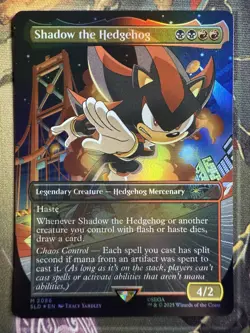 Shadow The Hedgehog FOIL 2086 - MTG Sonic The Hedgehog Secret Lair - Image 1