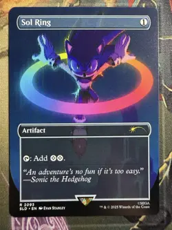 Sol Ring 2093 - MTG Sonic The Hedgehog Secret Lair - Image 1