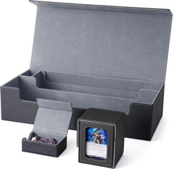 MTG Deck Box Holds 5 Display Card Deck Boxes with Playmat and Dice Box,Includes - Image 1