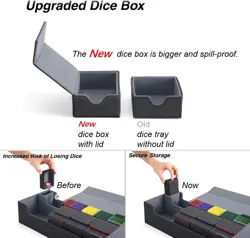MTG Deck Box Holds 5 Display Card Deck Boxes with Playmat and Dice Box,Includes - Image 5