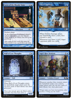 MTG - 4 x Different FOIL Blue Mill Cards - Commander / Modern - M/NM - Image 1