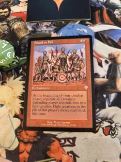 Mtg Stand Or Fall 🇬🇧 🟨 Nm Invasion Magic the Gathering Rare 2000 Red Black - Image 5