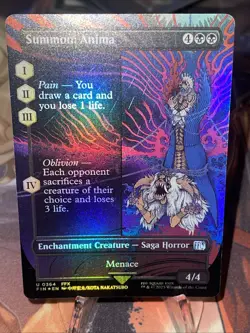 MTG Summon: Anima (Borderless Foil) Final Fantasy 364 FFX FF10 NM - Image 2