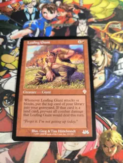 MTG Loafing Giant Invasion 🇬🇧 Nm Magic the Gathering Card Karte 2000 Og Red - Image 5