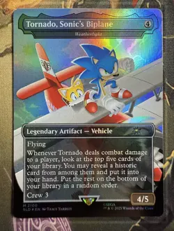 Tornado, Sonic’s Biplane (Weatherlight) FOIL 2100 - MTG Sonic Secret Lair - Image 1