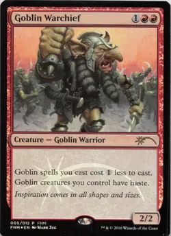 Goblin Warchief (2016) - FOIL - P FNM Promos 5 - MTG - Image 1
