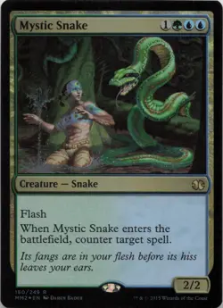 Mystic Snake - FOIL - R Modern Masters 2015 180 - MTG - Image 1