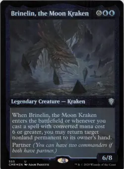 Brinelin, the Moon Kraken (Foil Etched) - FOIL - U Commander Legends 555 - MTG - Image 1