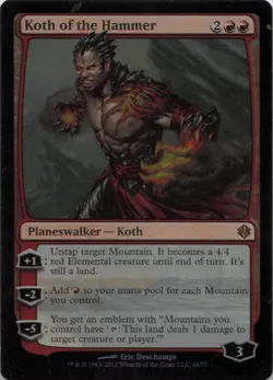 Koth of the Hammer - FOIL - M Duel Decks: Venser vs. Koth 44 - MTG - Image 1