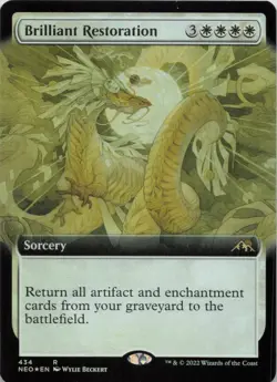Brilliant Restoration (Extended Art) - FOIL - R Kamigawa: Neon Dynasty 434 - MTG - Image 1