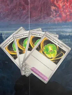 [4x Playset] Cynthia's Power Weight 162/182 SV10: Destined Rivals (DRI) Pokemon - Image 1