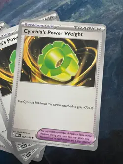 [4x Playset] Cynthia's Power Weight 162/182 SV10: Destined Rivals (DRI) Pokemon - Image 2