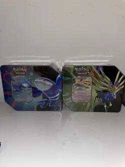 Pokemon Azure Legends Set of 2 New Factory Sealed Tins,Kyogre-Xerneas-TCG - Image 1