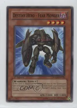 Destiny HERO - Fear Monger 1st Ed. YuGiOh Power of the Duelist #POTD-EN016 2006 - Image 1