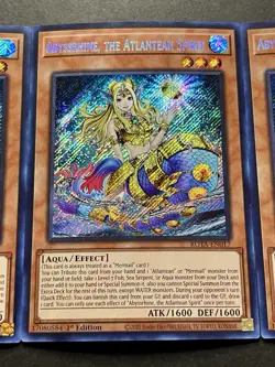 3x Abyssrhine, The Atlantean Spirit | ROTA-EN017 | Secret Rares | NM | YuGiOh! - Image 5