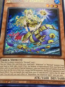 3x Abyssrhine, The Atlantean Spirit | ROTA-EN017 | Secret Rares | NM | YuGiOh! - Image 2